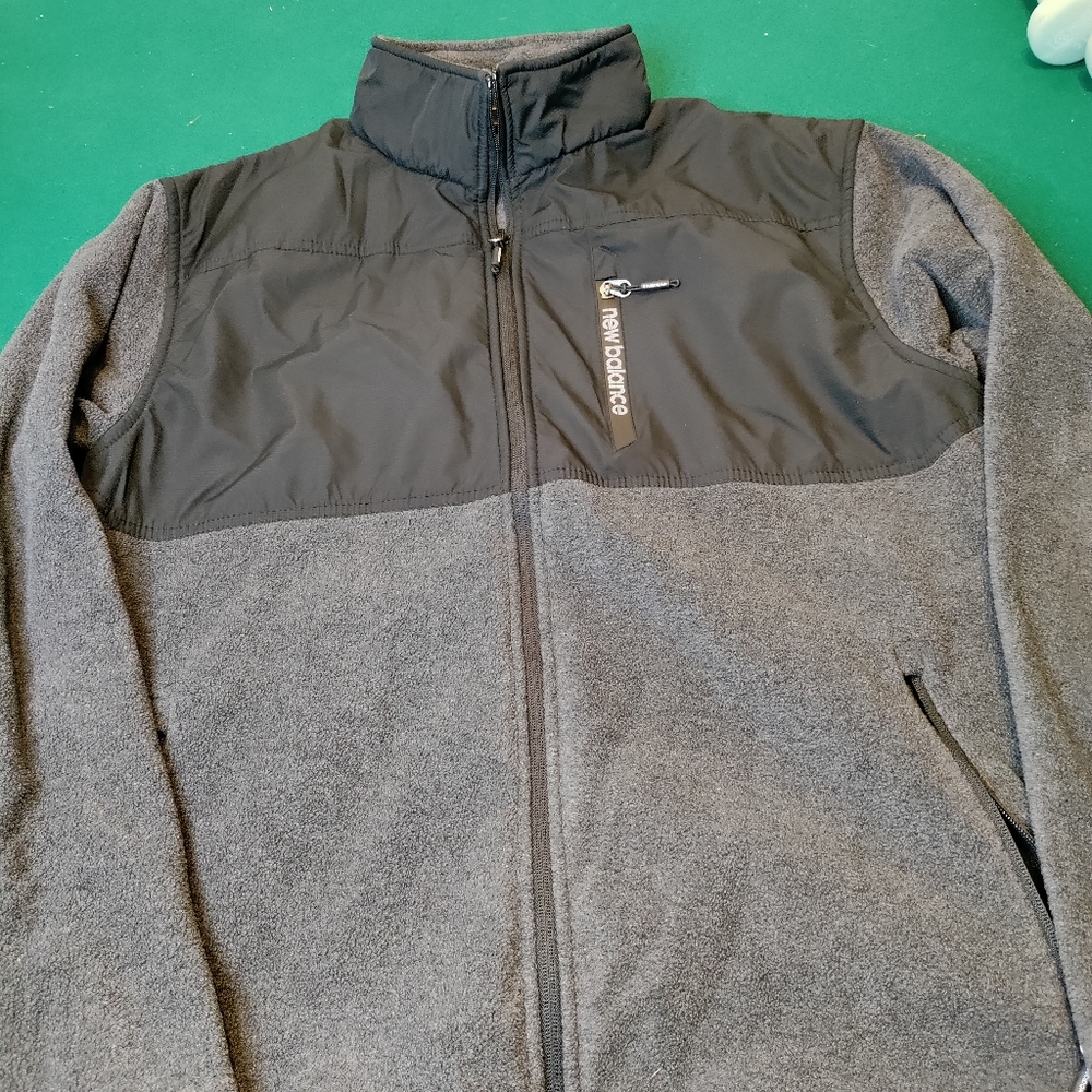 New Balance Gray Zip Up Sweater